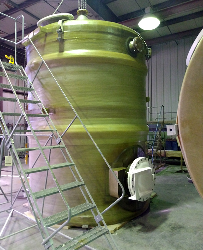 Fiberglass Storage Tank for Indoor Use Fiberglass Storage Tank for Indoor Use