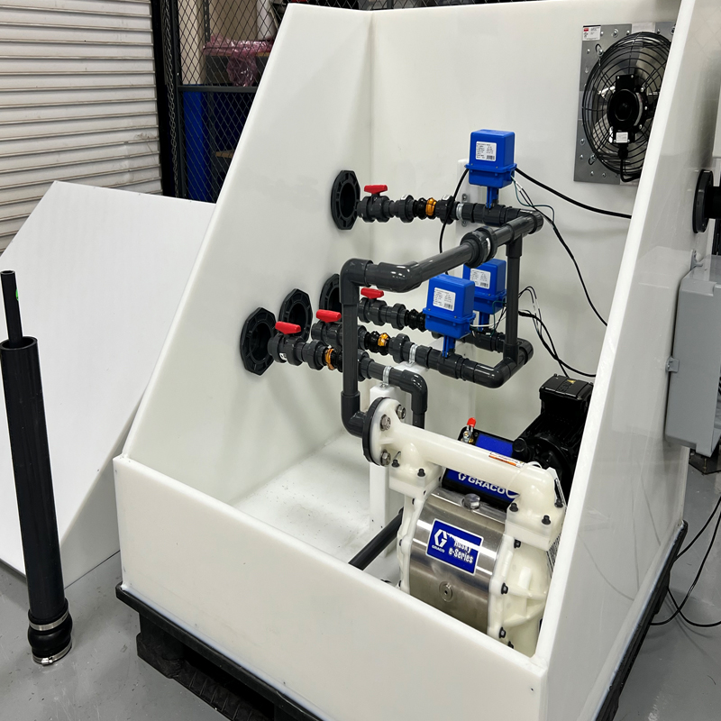 Plastic Pump Skids and Dosing Systems