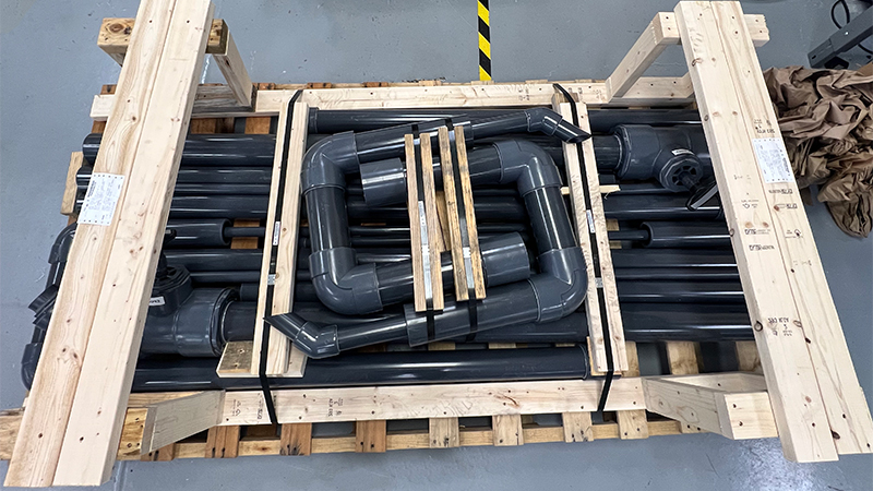 Shipping Double Wall Piping Assemblies