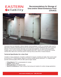 Storage Recommendations of Urea and/or Diesel Exhaust PDF